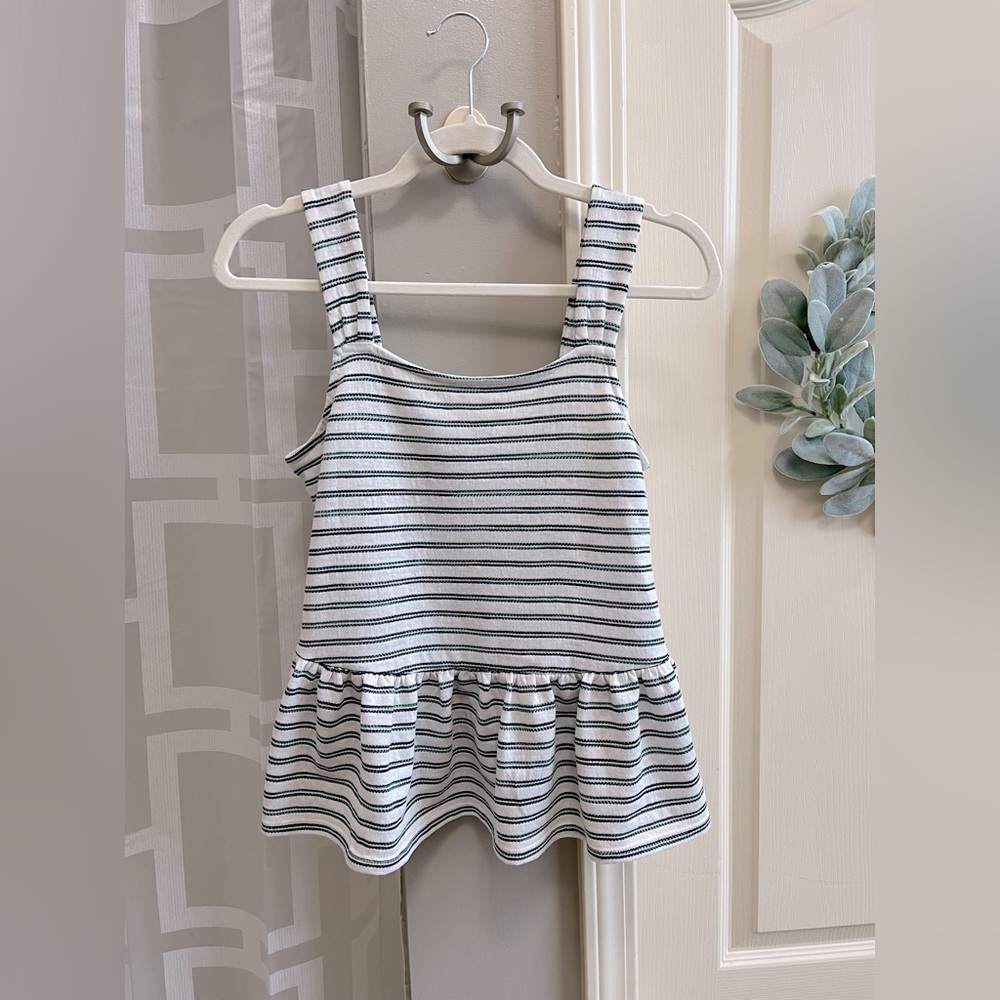 A.N.A. Peplum Stripped Tank Top
